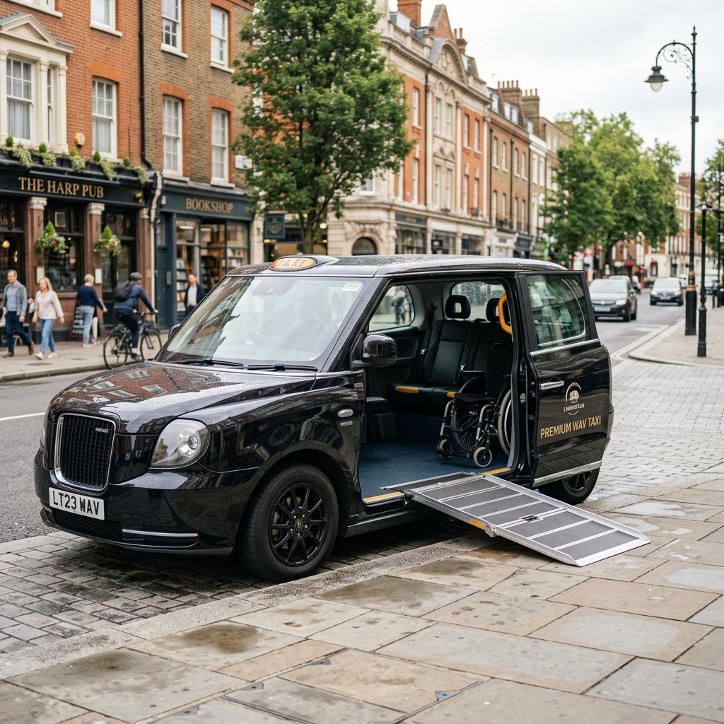 Professional wheelchair accessible taxi assistance